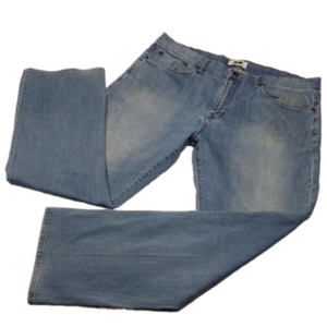 Joseph Abboud Classic Fit Blue Light Wash Five Pocket Mid Rise Straight Leg Jean